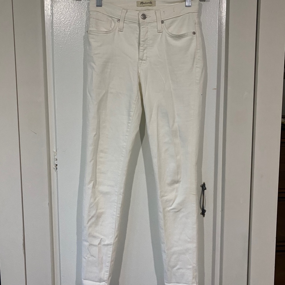 White Madewell 9” high rise jeans